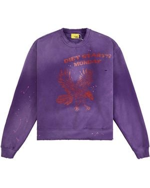 DIET STARTS MONDAY Eagle Sweatshirt Dsm S26 057" - Purple