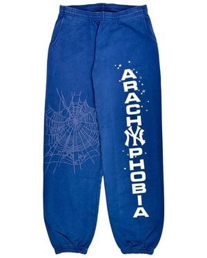 Sp5der Arach Ny Phobia Web Logo Joggers 443" - Blue