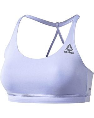 Reebok Workout Ready Tri Back Bra "Lilac Glow" Ce7752" - Black