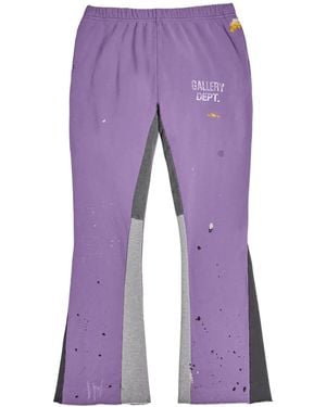 GALLERY DEPT. Gd Logo Paint Splatter Flare Joggers Multi" Gdglfsp" - Purple