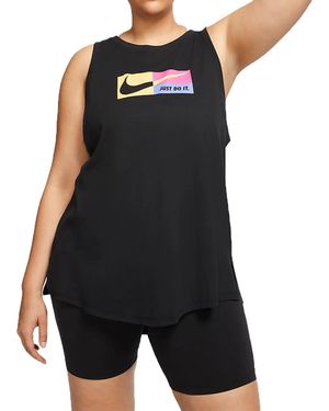 Nike Plus Size Icon Clash Dri-Fit Training Tank Top Ct7356 010" - Black