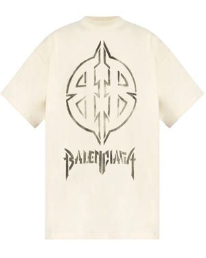 Balenciaga Metal Bb Stencil T-Shirt "Off- 787349 Tqvt1 9784" - Black