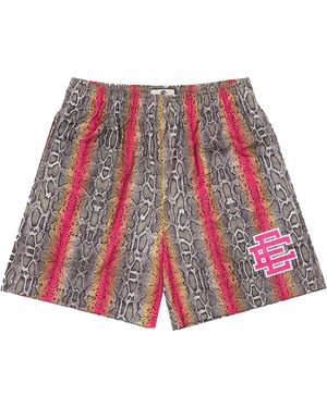 Eric Emanuel Ee Basic Shorts "Natural Snake" Ee126" - Red
