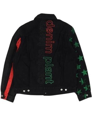 DENIM TEARS Cactus Tears Denim Plant Jacket "4Th Of July" Dt190" - Black