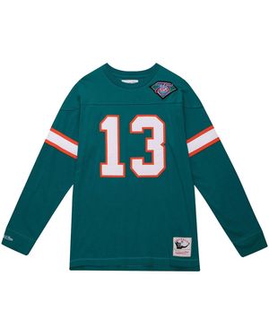 Mitchell & Ness Nfl N&N Ls Tee Dolphins 1994 Dan Marino "Dolphins" Tnnc3402 Mdo94Dmadlbl" - Green
