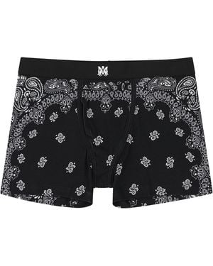 Amiri Bandana Briefs Pf23Mun002 001" - Black