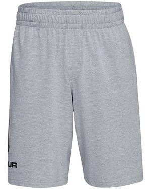 Under Armour Sportstyle Cotton Shorts "Steel Light Heather 1329300 035" - Black