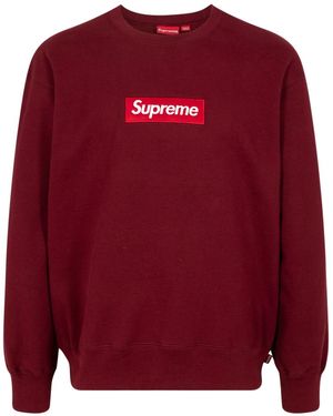 Supreme Box Logo Crewneck "Fw22" Su12496" - Red