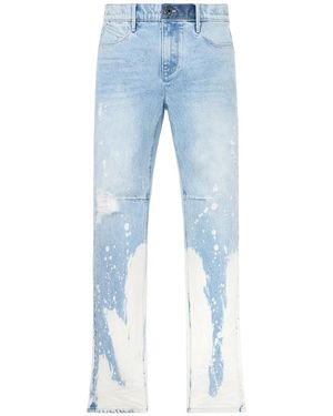 RTA Denis Light Wash Splatter Jeans Mu24D678 B1104Wtpsp" - Black