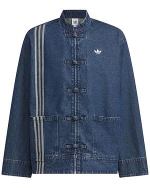 adidas Originals Ctt Track Top 3.0 Jacket (Gender Neutral) "Medium Denim" Jz9928" - Blue