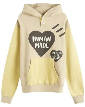 Human Made Colourblock Hoodie Hm28Cs023 Beig" - Black