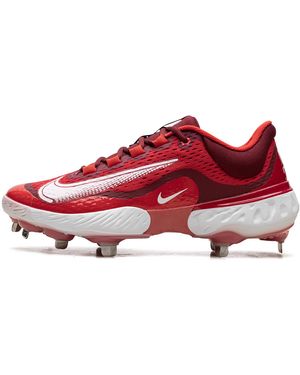 Nike Alpha Huarache Elite 4 Low "Varsity" Dj6521 616" - Red