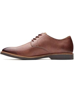 Clarks Atticus Lace Oxford "Mahogany Leather" 26136156" - Brown