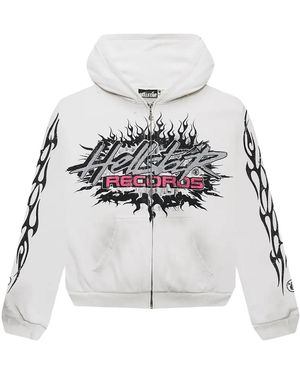 HELLSTAR Records Glitter Zip-Up Hsr203" - Black