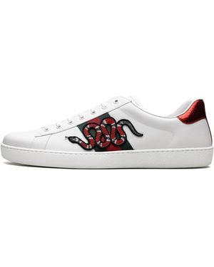 Gucci Ace "Embroidered Snake" 456230 02Jp0 9064" - Black