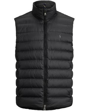 Polo Ralph Lauren Matte Perpetual Colden Puffer Vest "Polo" 710B20425001" - Black