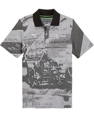 PUMA Mapf1 Mercedes Jacquard Polo 627338 01" - Black
