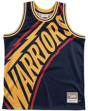Mitchell & Ness Nba Big Face Jersey "Golden State Warriors - Black