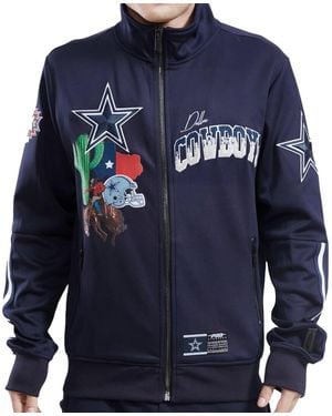 Pro Standard Dallas Cowboys Home Town Midnight Track Jacket Fdc641843 Mdn" - Blue