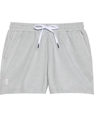 On Shoes Courtside Shorts "Gravel" 1Wf31263837" - Black