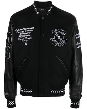 Amiri Dj Premier Varsity Jacket Aw23Mos081 001" - Black