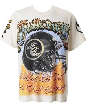 HELLSTAR Helmet Tee "Cream" Hsr172" - Black