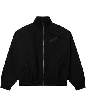 Willy Chavarria Ruff Rider Track Jacket Beauty" Muwjk003 016N 001" - Black