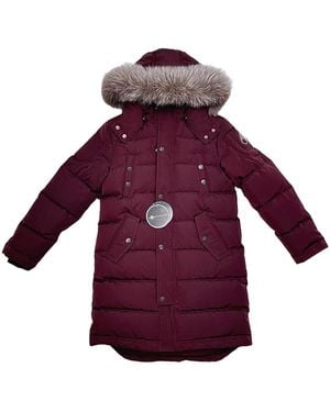 Moose Knuckles Causapscal Parka Jacket "Burgundy" M39Lp211 Burgundy" - Purple