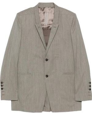 Rick Owens Concordian Jacket Melange" Rr01F2721 Wme 178" - Black