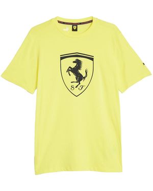 PUMA Ferrari Race Tonal Big Shield Tee "Speed" 620951 04" - Yellow