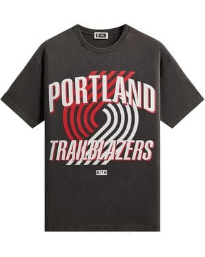 Kith Nba All-Star Portland Trail Blazers Vintage T-Shirt Khm034992 001" - Black