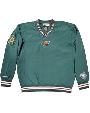 Mitchell & Ness Classic Nylon Pullover Current Logo "Nhl Wild" Ojpo7221 Mwiyypppgren" - Green