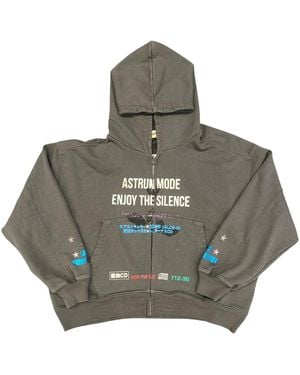 Astrum Silence Zip Hoodie "Vintage" Ast013" - Black