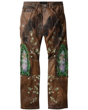 Who Decides War Garden Glass Patched Trousers 11200670017Aw23" - Black