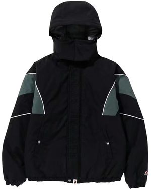 A Bathing Ape Football Jacket 1J30 141 003" - Black