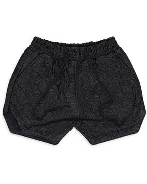 Who Decides War Crinkled Tailored Shorts 1120590002Ss24" - Black