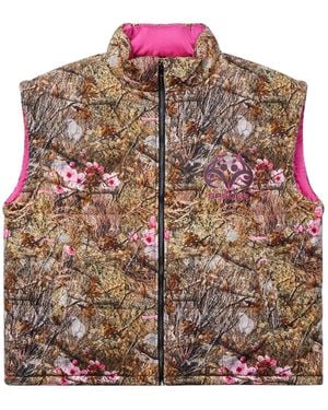 Sp5der Real Tree Puffer Vest "Camo" 770" - Black