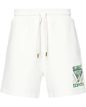 CASABLANCA Le Jeu Embroidered Logo Shorts & Mps24-Jtr-003-02" - Black