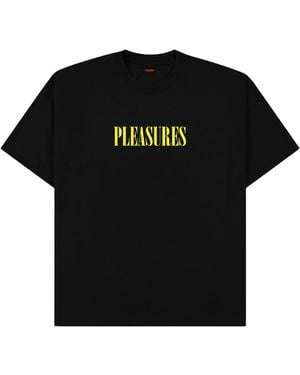 Pleasures Exhibition T-Shirt P25W074" - Black
