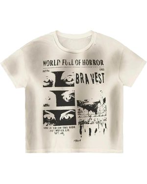 Bravest Studios Horrors Vintage T-Shirt Bs85" - Black