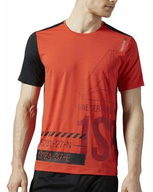 Reebok Osr Short Sleeve Activchill T-Shirt "Riot" Ax9324" - Red