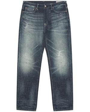 Evisu Seagull Cross Stitch Denim "Dark" 2Eahtm6Je100320Dn Indm" - Black