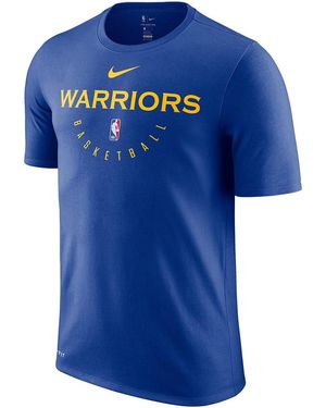 Nike Nba Golden State Warriors Dri-Fit T-Shirt Ar5885 495" - Blue
