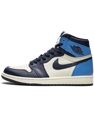Nike Air 1 Retro High Og "Obsidian/University" 555088 140" - Blue