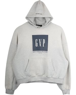 PROJECT G/R God Versus Prayers Hooded Sweatshirt Pggvphsg" - Black