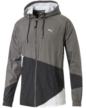 PUMA A.C.E. Fullzip Windbreaker "Charcoal Asphalt" 517853 01" - Black