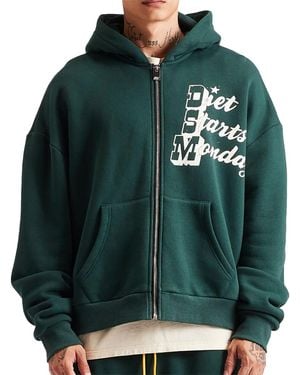 DIET STARTS MONDAY Star Full Zip Hoodie "Pine" Dsm Hol2501 011" - Green