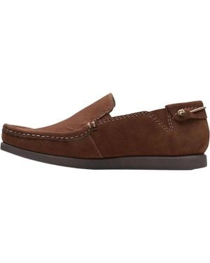 Clarks Shacrelite Step "Dark Tan Suede" 26171803" - Brown