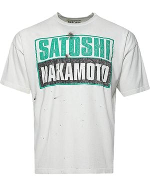 Satoshi Nakamoto Minute Press T-Shirt Sat077" - Black