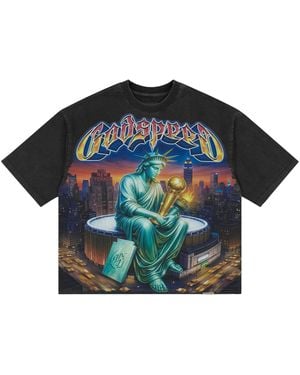 GODSPEED NEW YORK Finally T-Shirt Gs657" - Black